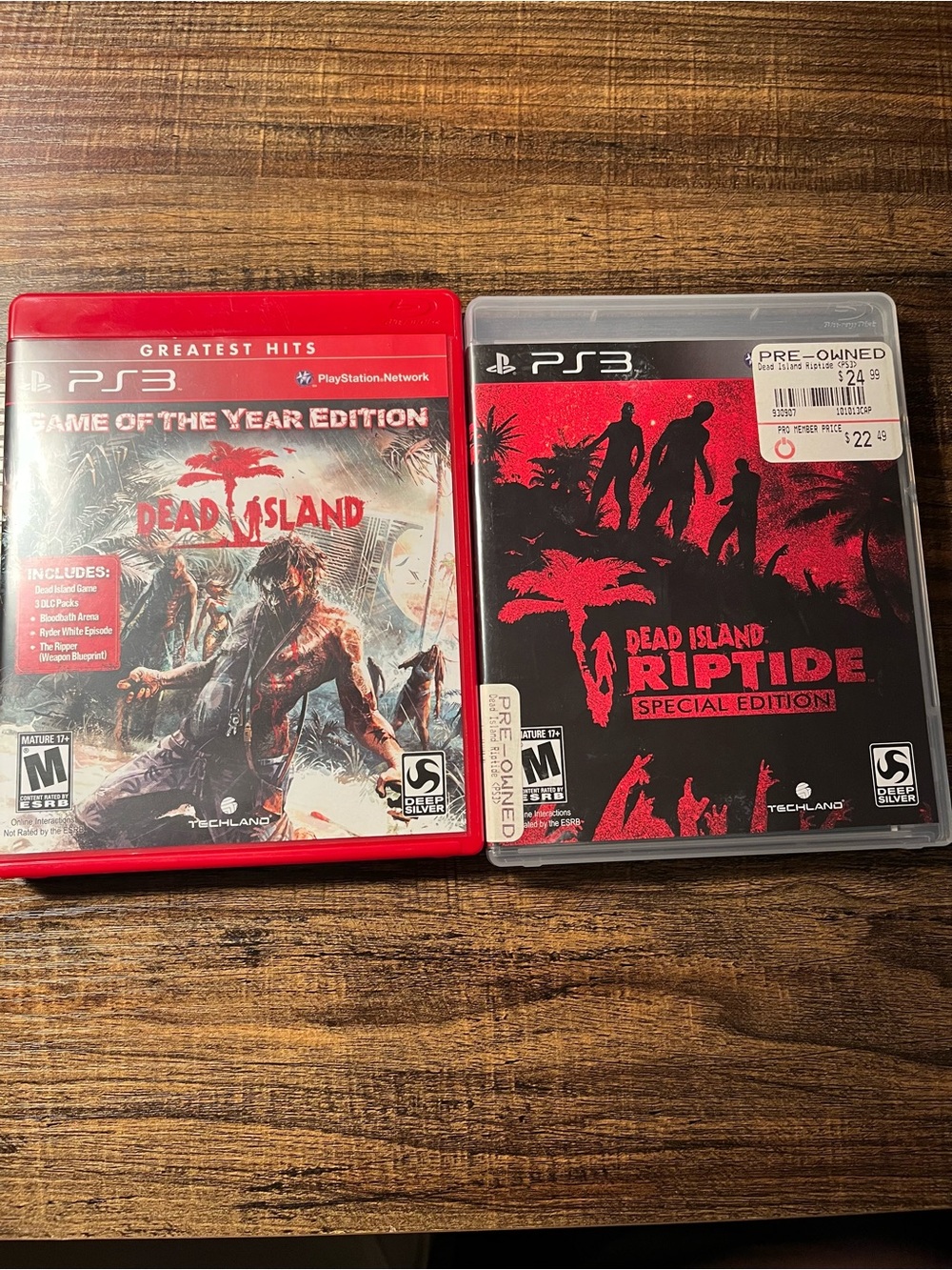 PlayStation 3 PS3 Dead Island: Game of the Year Edition and Dead Island: Riptide